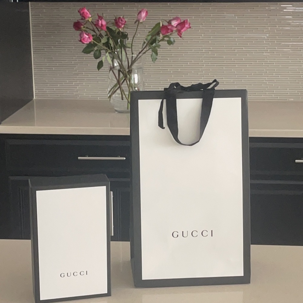 GUCCI Authentic Empty Gift Box + Paper Bag